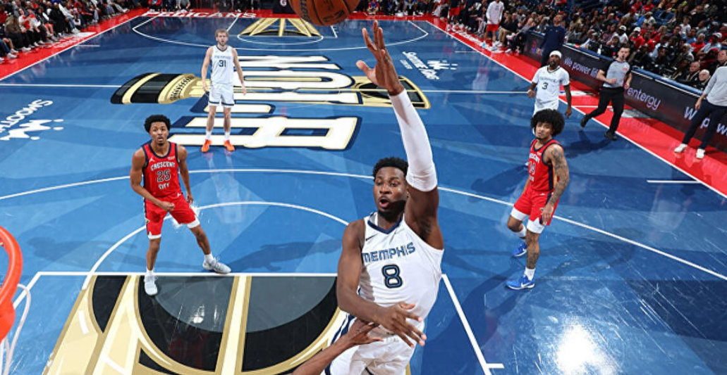 NBA杯，灰熊133-128（OT）鹈鹕。
灰熊队小杰克逊27分3断，威尔斯25