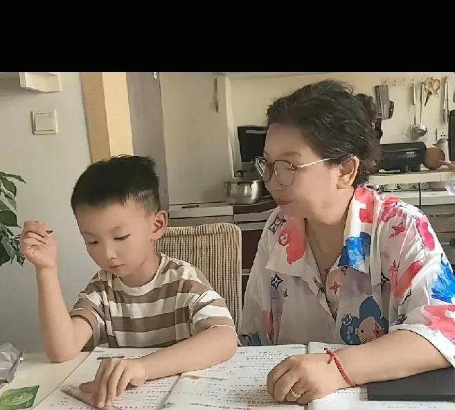 暑假到了，江西的孙子。也到了河南。
和杜新枝相聚。
杜新枝很是慈祥，一边抓紧给孙