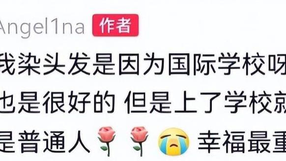 甜馨染了头发，网友却觉得会耽误学习