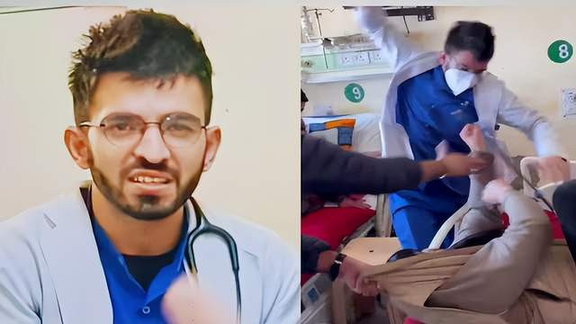 印度医生病房内暴打卧床患者，只因觉得称呼“你”欠尊重，引民愤