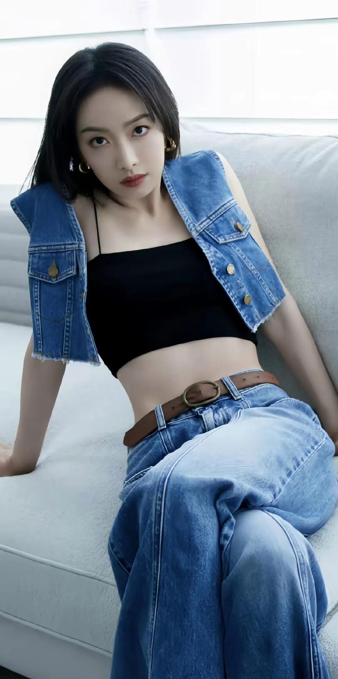 宋茜，各种穿搭，小蛮腰真美