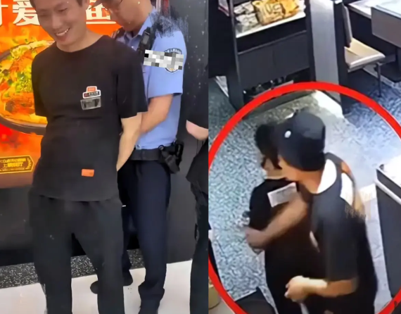 15岁女孩烤鱼店实习被骚扰，最严重时被摸隐私部位。她的家人知道后赶到店里报警了。