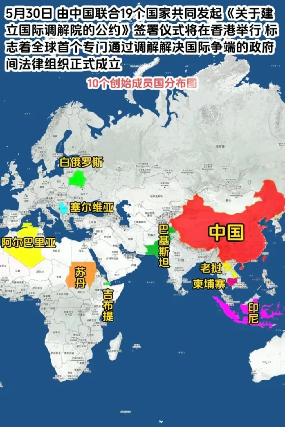 国际调解院的成立打破西方对话语权的垄断，发展国家翻身当做主。
二战后以美国为首的