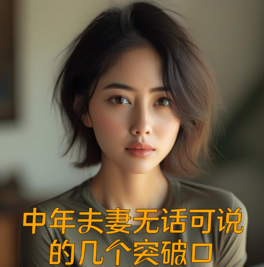 中年夫妻无话可说的几个突破口