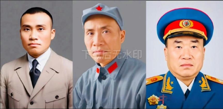 不同年龄段的朱德总司令。
    青年朱老总：帅气
    壮年朱老总：英气
 