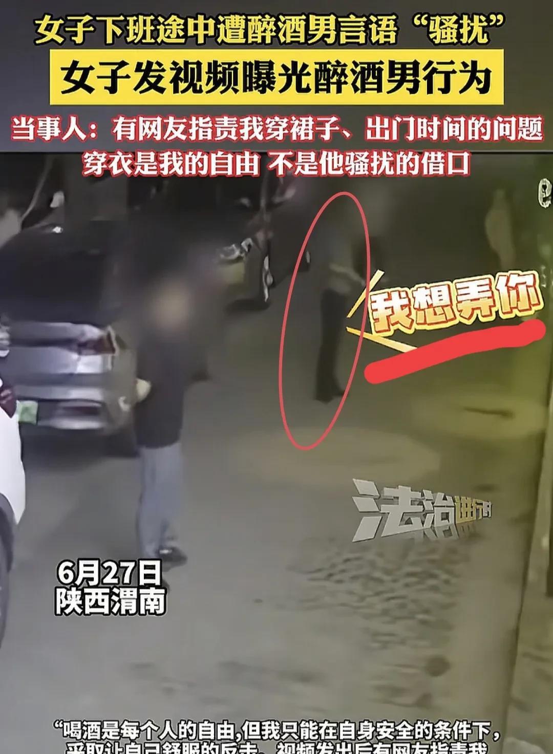 陕西渭南，女子带孩子下班路上，一醉酒男子突然冲她说：美女，我想弄你！女子勃然大怒