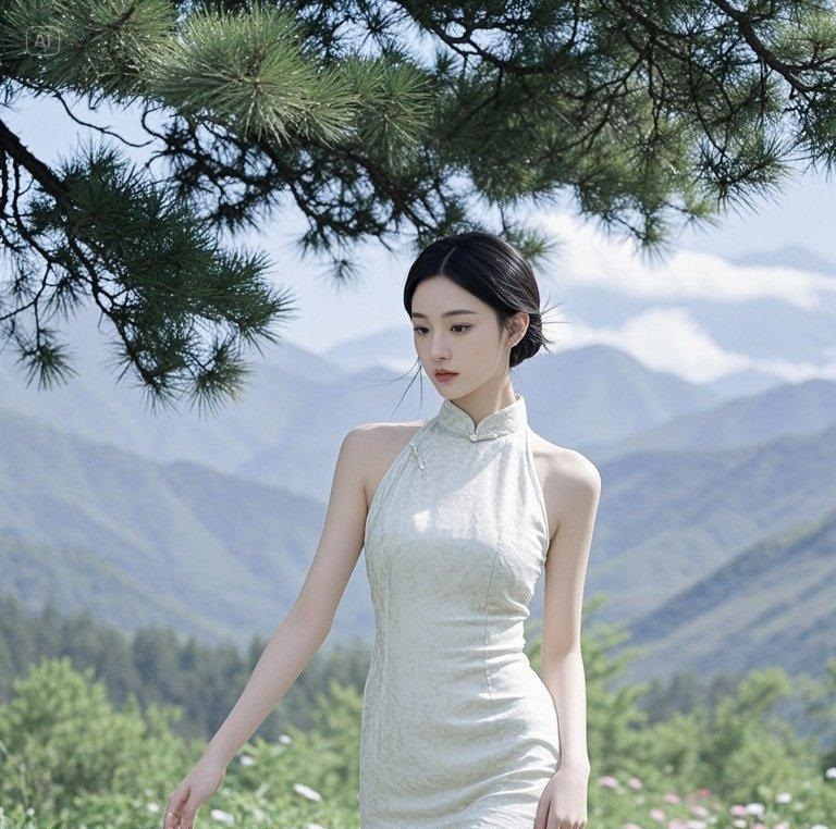 她穿什么都好看，这不是衣服的问题