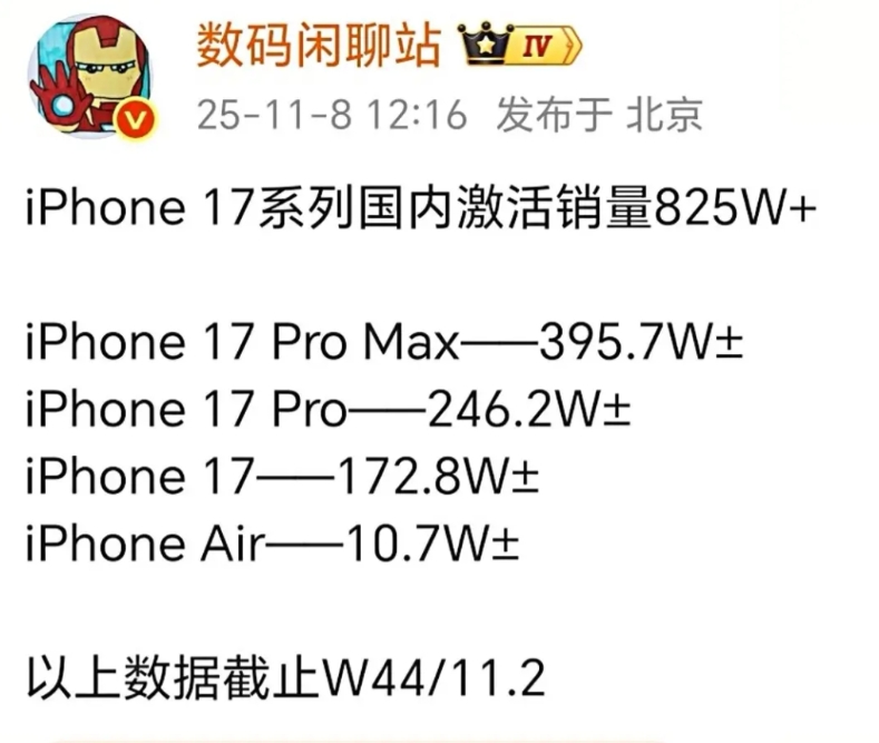 iPhone17系列真的是无敌啊！尽管发布会上被友商各种吊打Pro Max！但是
