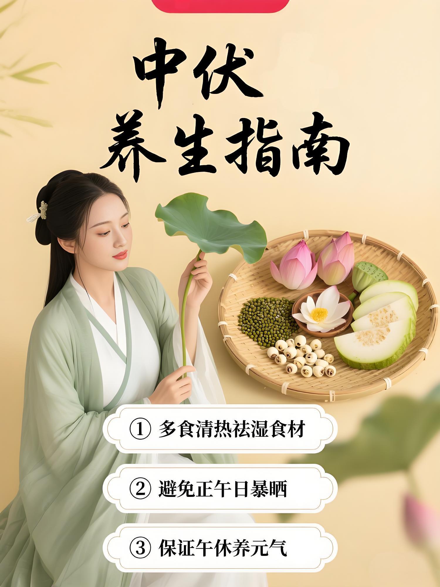 #中伏养生指南# 正式进入中伏!

中伏（7.30-8.8）是全年阳气最旺但脏腑