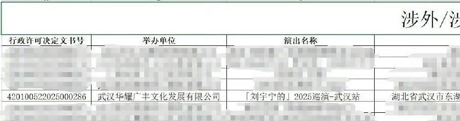 刘宇宁武汉演唱会过审，时间8月2日一3日，一共两场，大家期待吗？