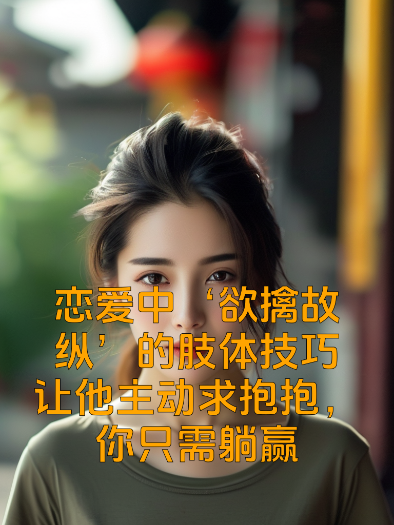 恋爱中‘欲擒故纵’的肢体技巧，让他主动求抱抱，你只需躺赢