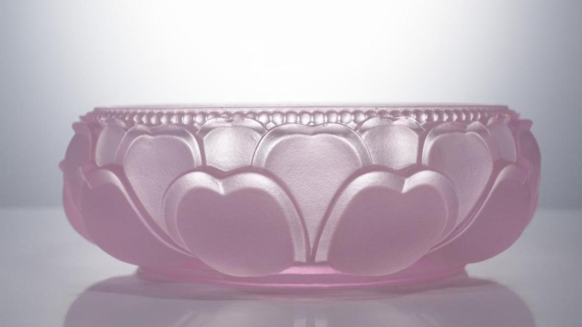 邂逅粉色古法琉璃莲花浴佛盆，探寻佛韵之美