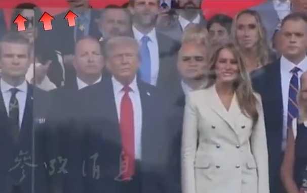#美国阅兵#【华盛顿阅兵式上 特朗普身前防弹玻璃比人还高 隔着向士兵敬礼】当地时