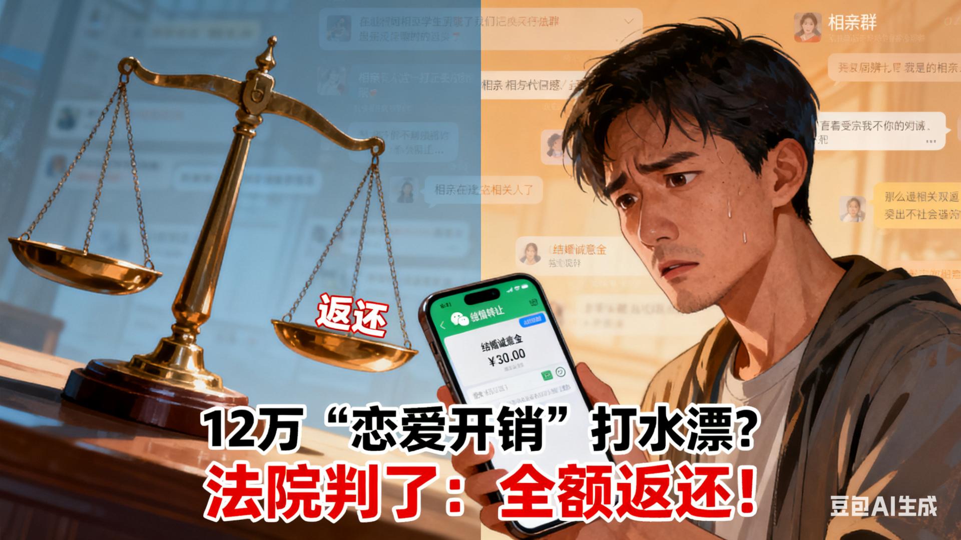 【惊天套路】相亲3天开口25万？32岁工程男8个月狂转12万！法院判决书曝光：这钱必须一分不少退回来