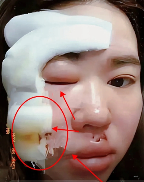 上海一女子在菜市场买猪蹄，和老板砍价后，买了几斤，让老板把猪蹄切块。

刚开始切