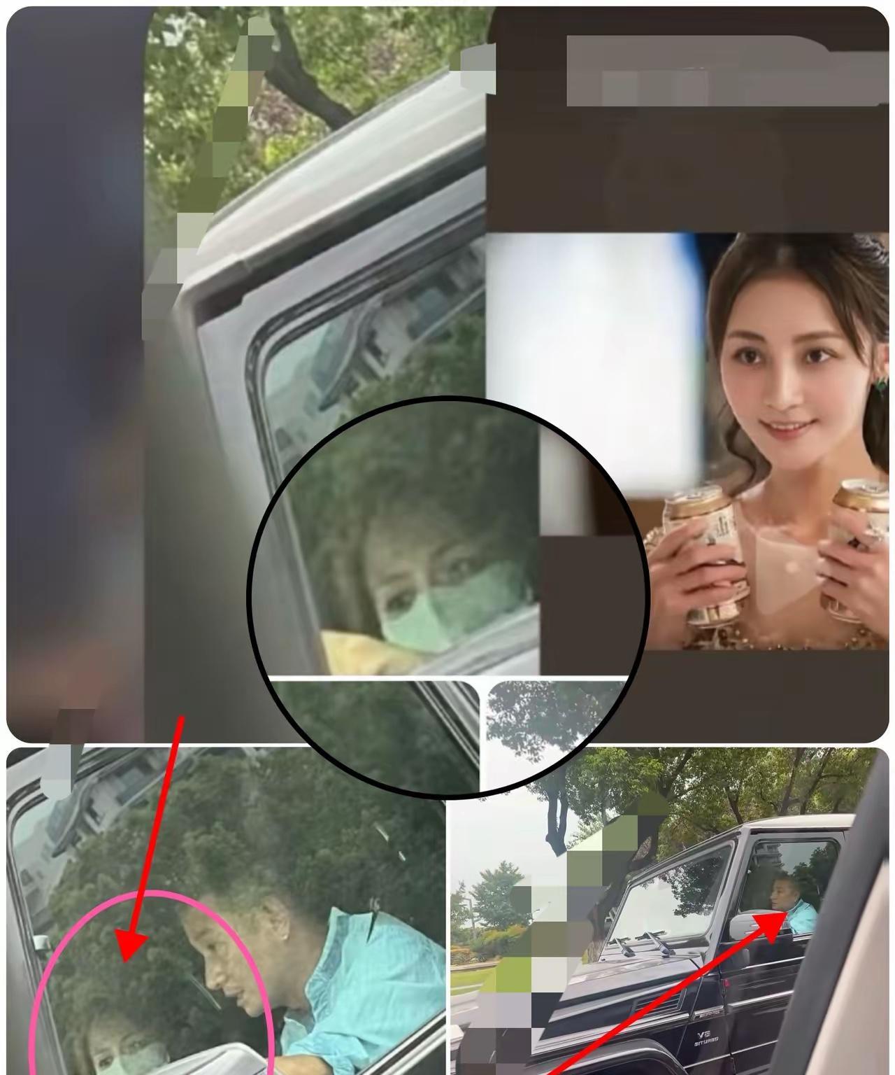 这两天最热的话题大概就是，
文章被网友在路上偶遇，
车内有一女子，酷似姚笛！
本