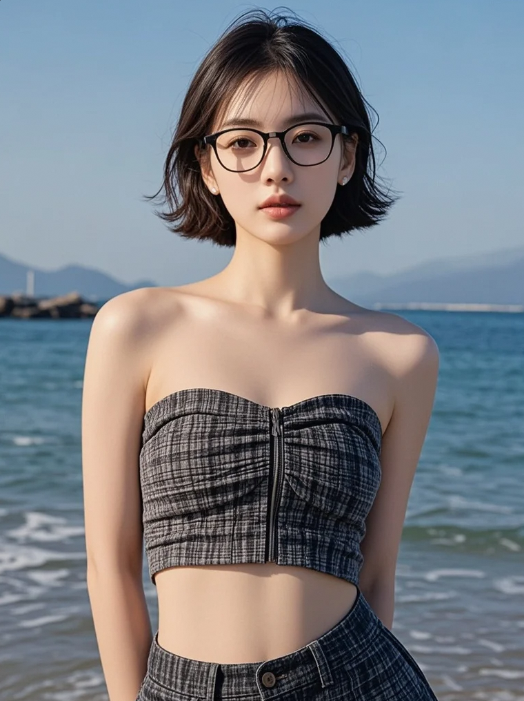 镜头里美女的海边冒险嗨不停