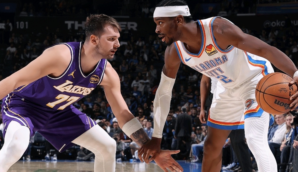 东契奇19分，湖人惨败雷霆。NBA常规赛，湖人客场挑战背靠背的雷霆，这场比赛，在