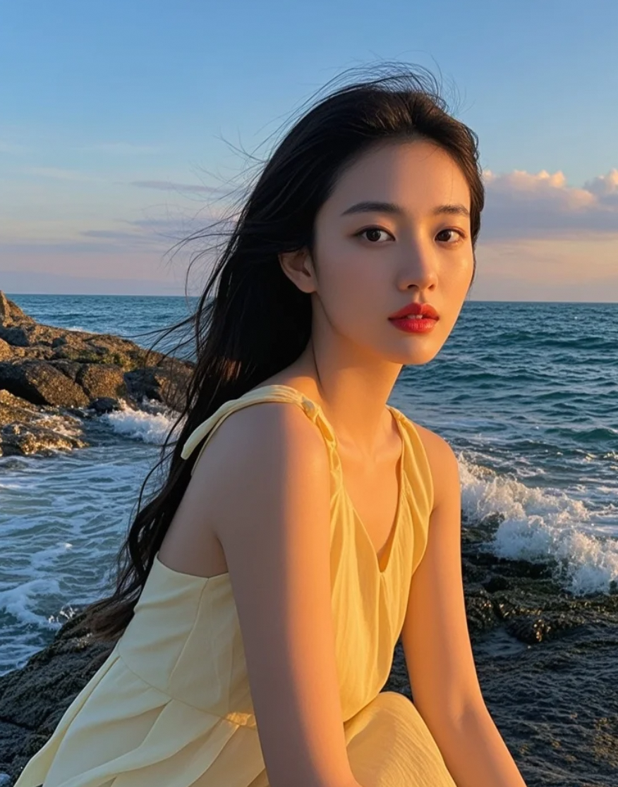 浪花轻吻脚踝，却抚不平心底的孤单