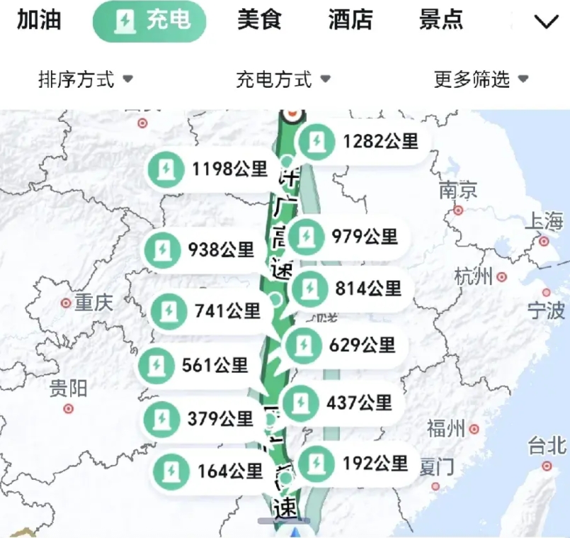 我这种急性子的人是不适合开电车的，开一二百公里又排队一小时充电一小时，开一会又要