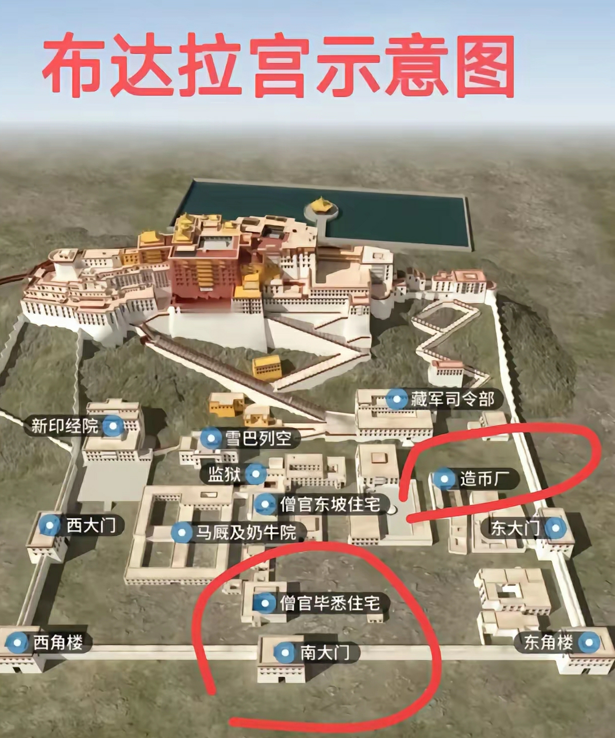 有监狱、造币厂，原来布达拉宫居然这么大？