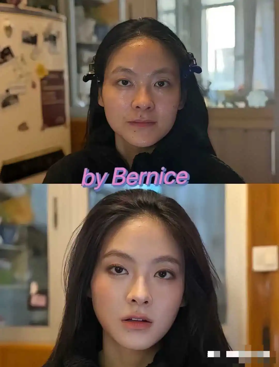 这化妆技术，应该月薪过万了吧。