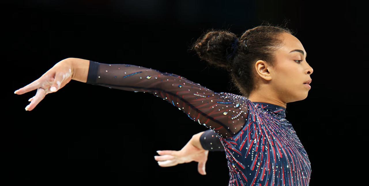 #体操#
17 岁的巴黎 2024 奥运会体操团体金牌得主、美国著名运动员赫兹利