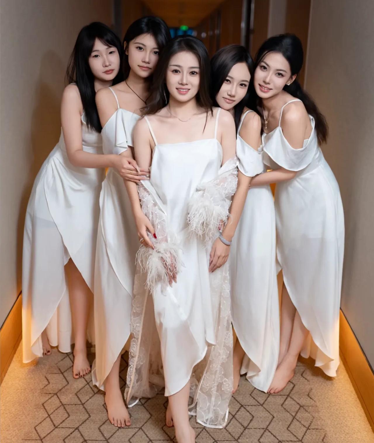 朋友的婚礼，新娘和伴娘个个漂亮， 
我都挑花了眼！