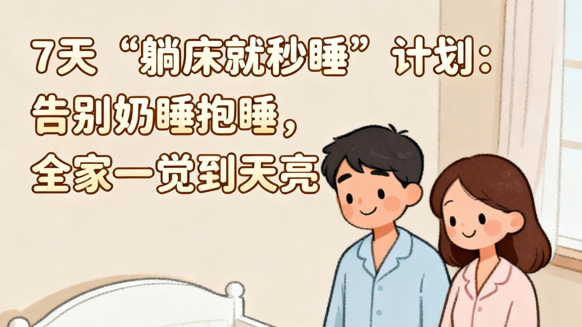 7天“躺床就秒睡”计划：告别奶睡抱睡，全家一觉到天亮