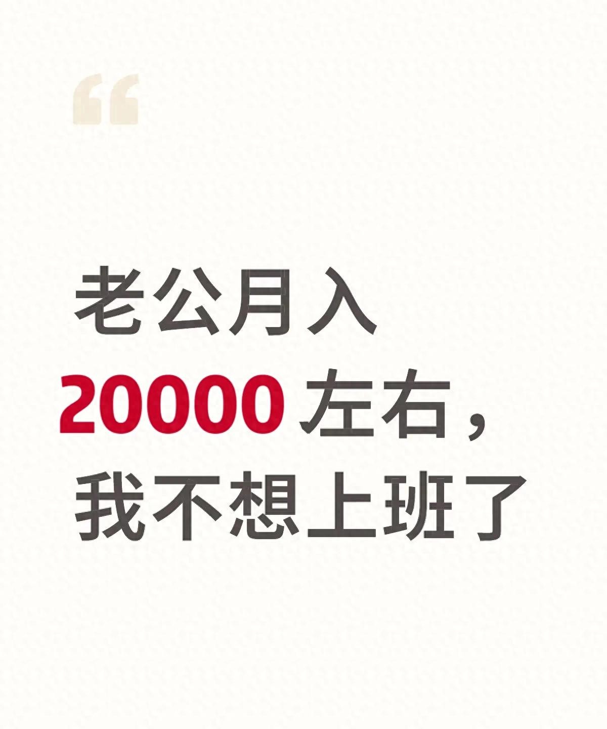老公39，上市企业上班，工作还算稳定，每月工资2W，房贷3400，没有车贷，一个