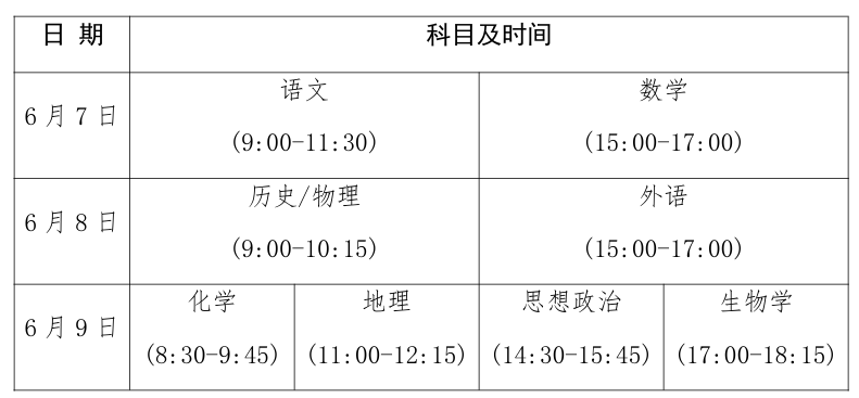 河南高考还有一天