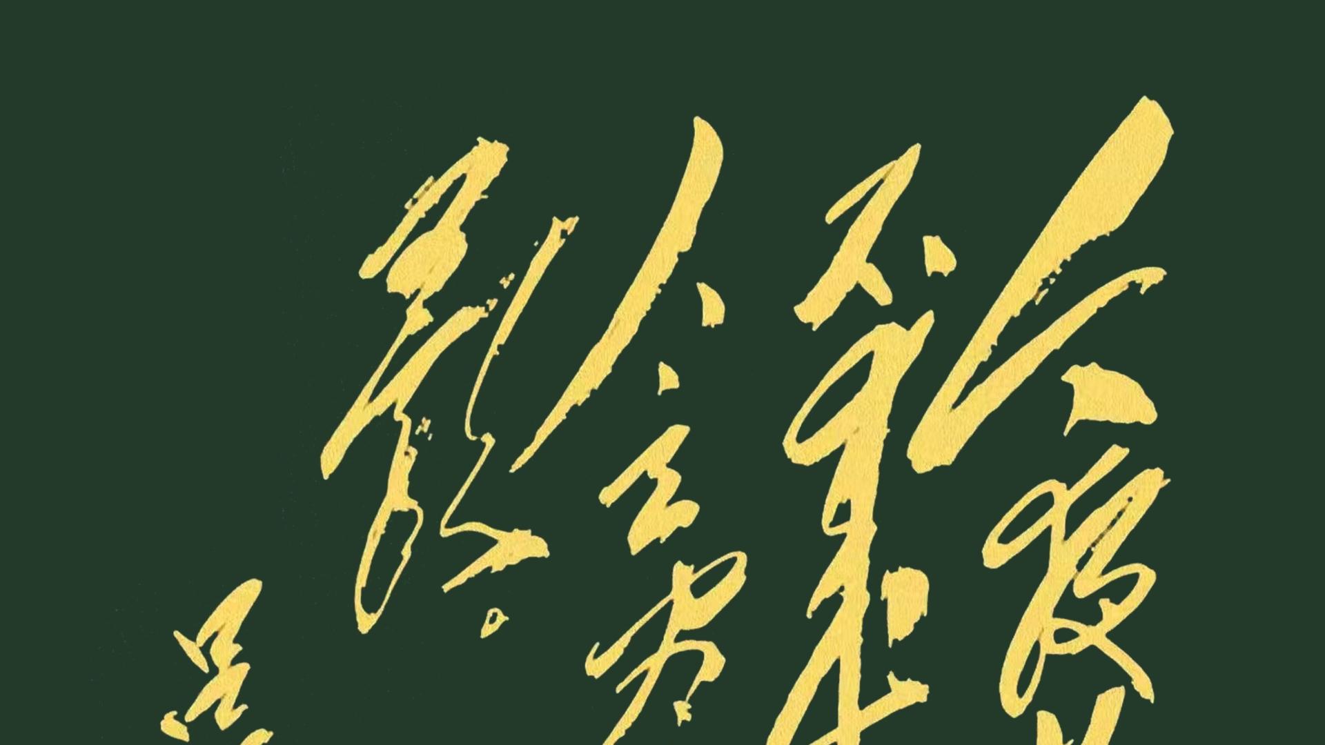 毛主席写的14个大字，你若能在5秒内认出来，一定是书法领域的行家