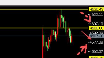 8位数：26.1.13美联储放鹰黄金刷新高回落4600调整 今天美CPI