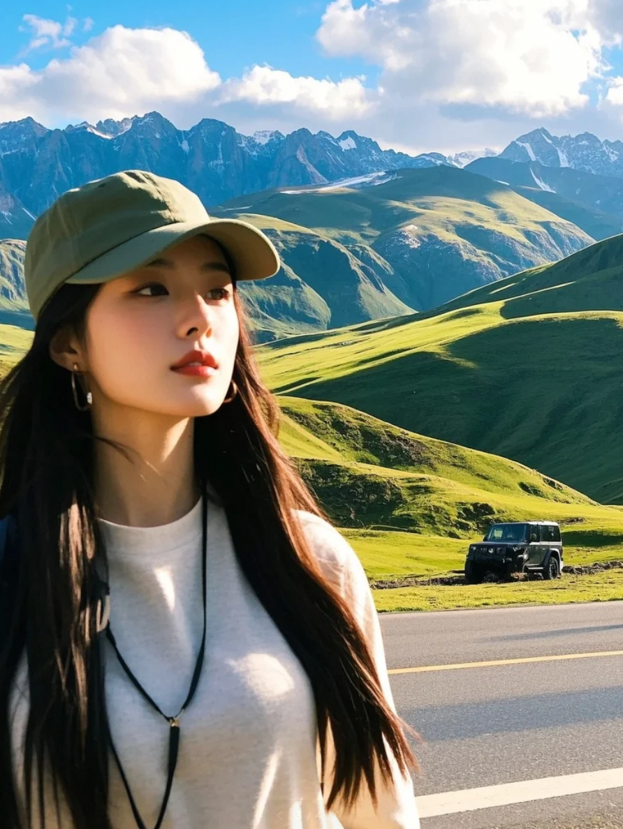 她不赶路，只是想在风景里慢慢喜欢自己。