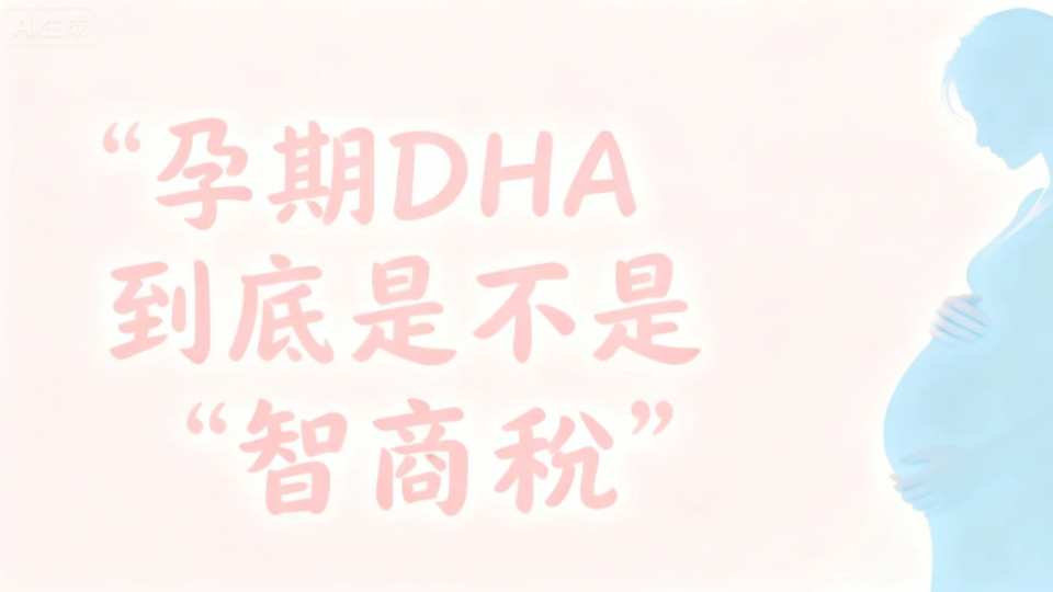 孕期DHA到底是不是“智商税”？