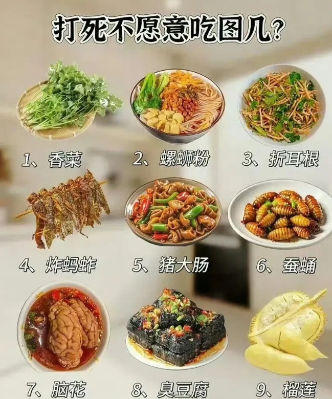 哪一个打死也不会吃图几？