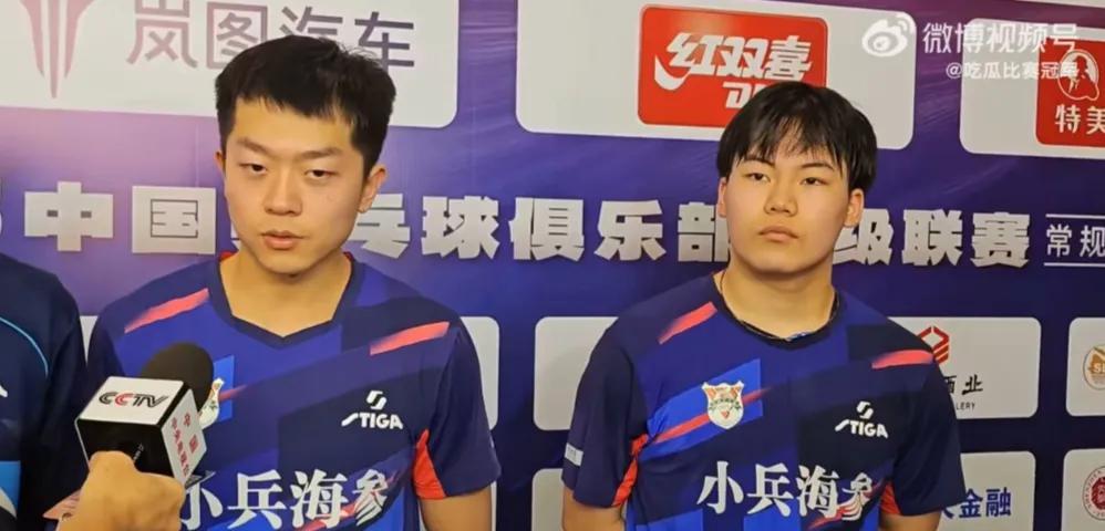 #袁励岑松岛辉空齐赞樊振东#乒超第二阶段，袁励岑松岛辉空接受采访
李武军老师：如