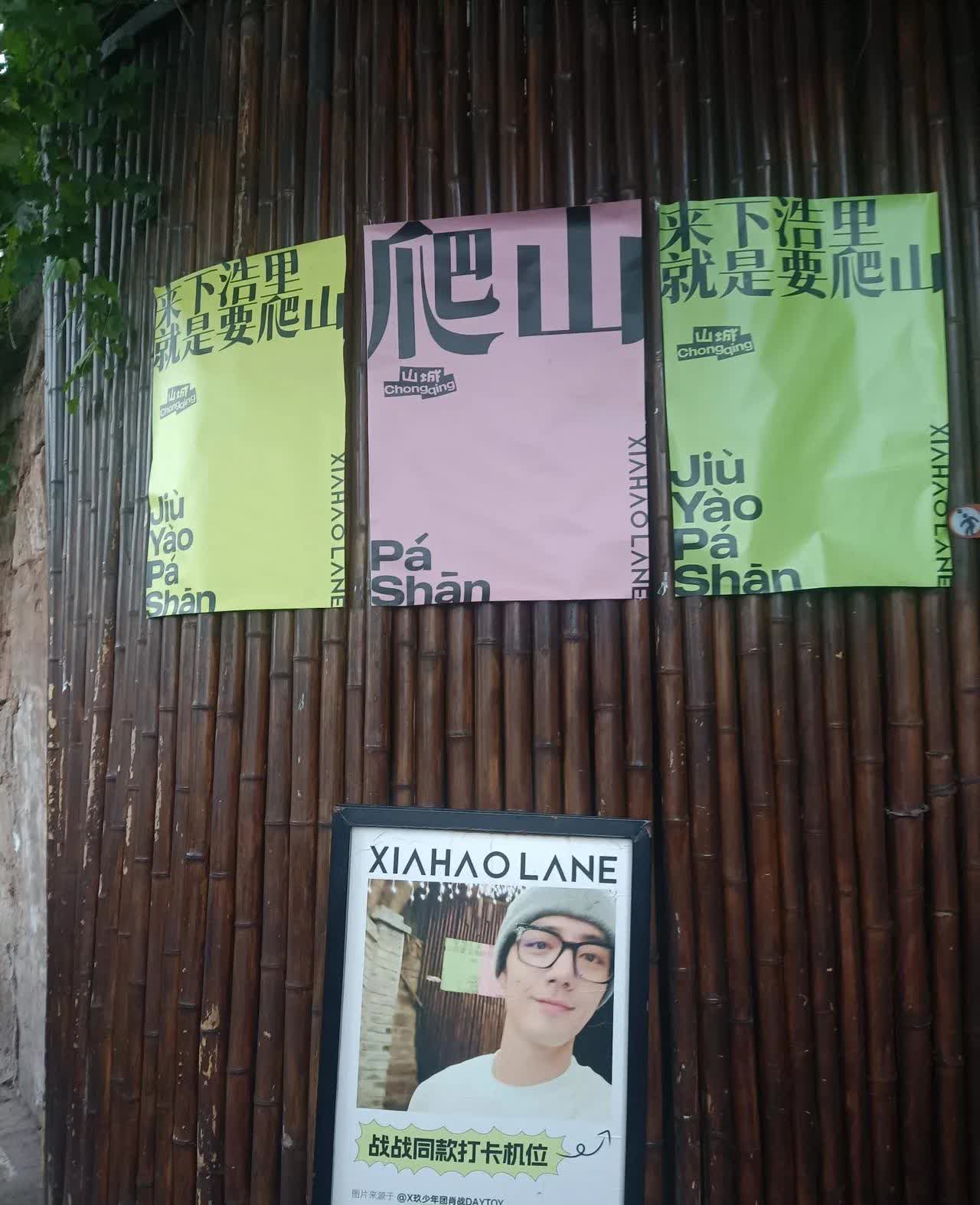 在下浩里发现肖战同款打卡机位
那天人太多了
这张还是我眼看别人拍完照打完卡的
