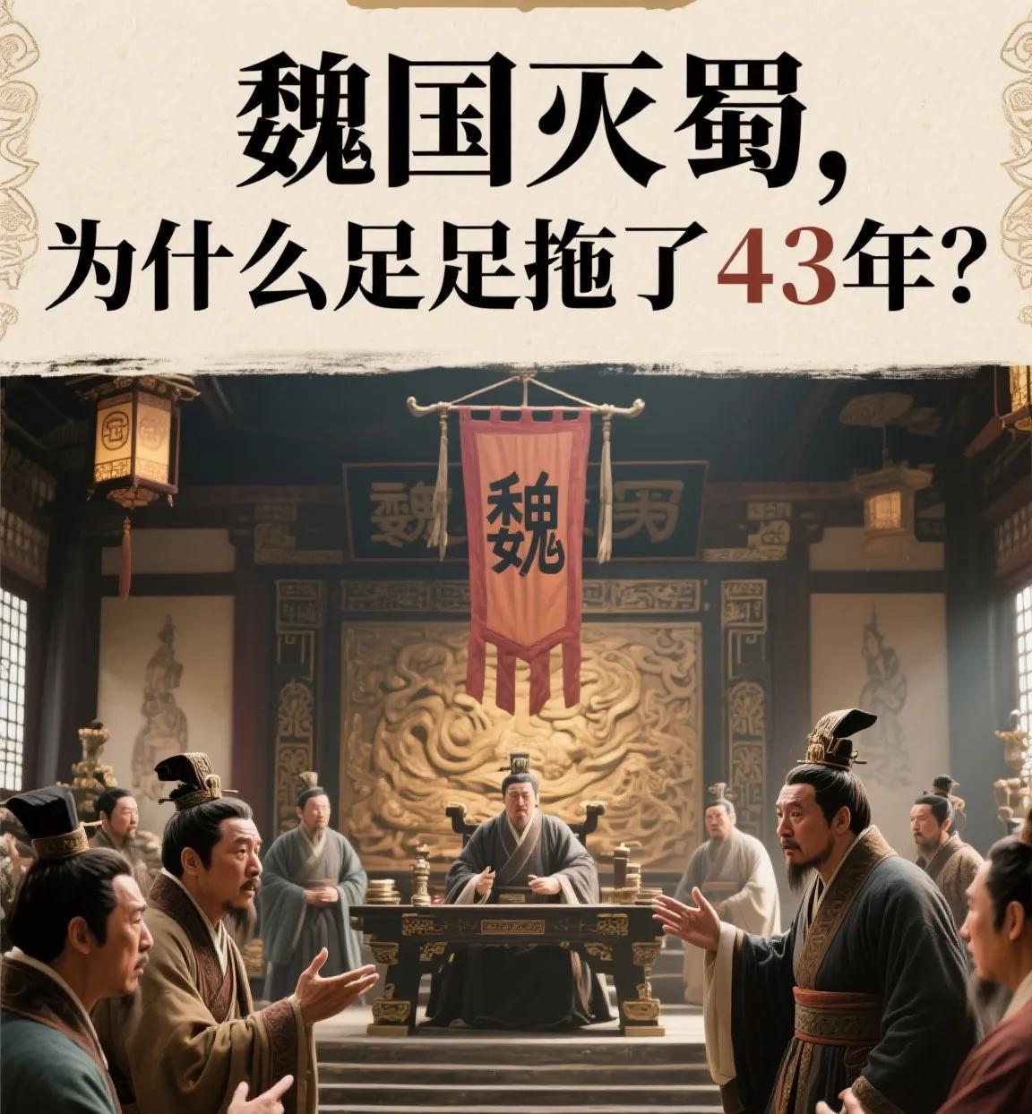 阴平道的悬崖边，58岁的邓艾裹着毛毡从陡坡滚下，仅存的精兵紧随其后。当他们突然出