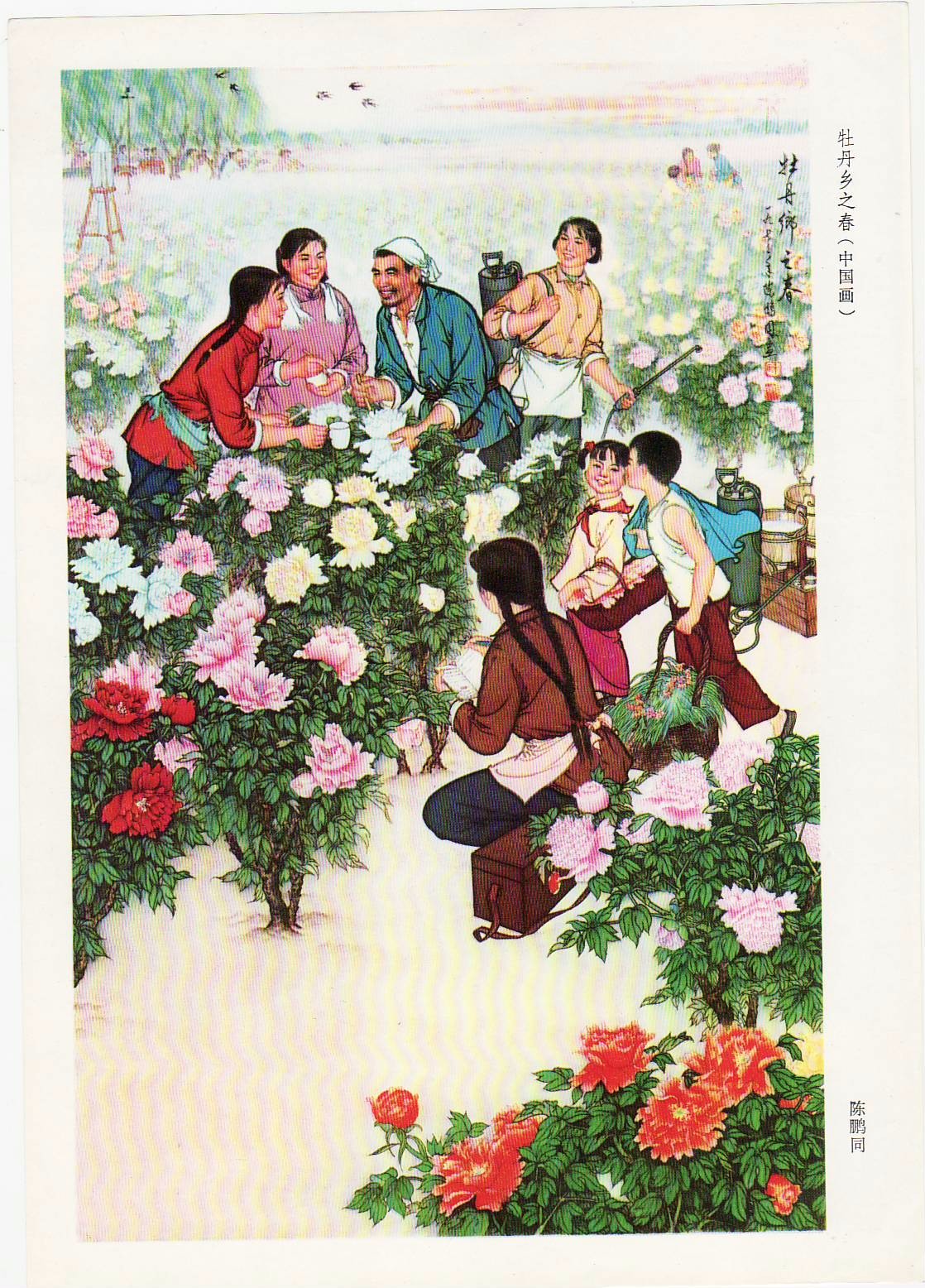 老版宣传画：牡丹花之乡