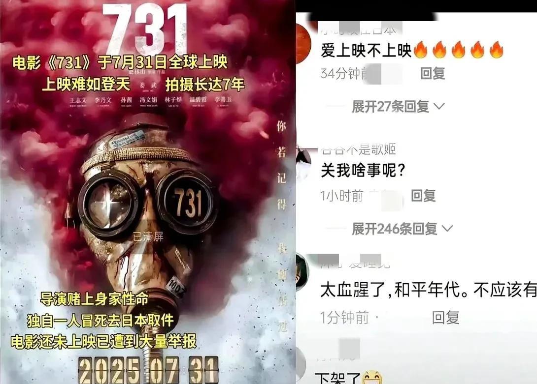 731快上映了，有人认为里面有反人类行为，青少年看了会引起不适，造成心理阴影，不
