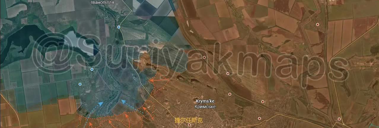 亲乌的老苏含泪承认俄军不仅完全占领了捷尔任斯克，而且还把克莱班-比克水库以南的大