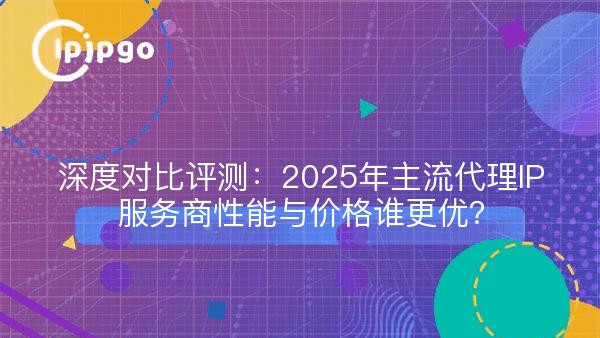 深度对比评测：2025年主流代理IP服务商性能与价格谁更优？