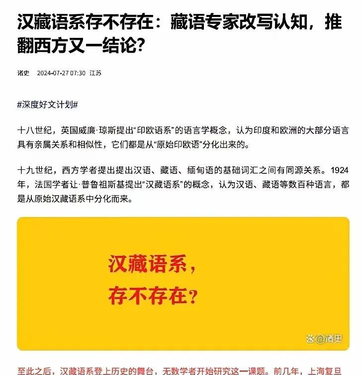 汉藏语系应该改为汉羌语系
汉藏语系的表述有很大的局限性，正确的说法应该是汉羌语系