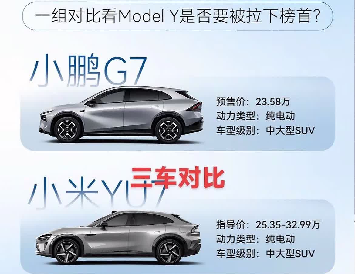 这么说吧。理工男必选g7。科技含量太满了。其他人肯定选yu7。再出几次事就知道应