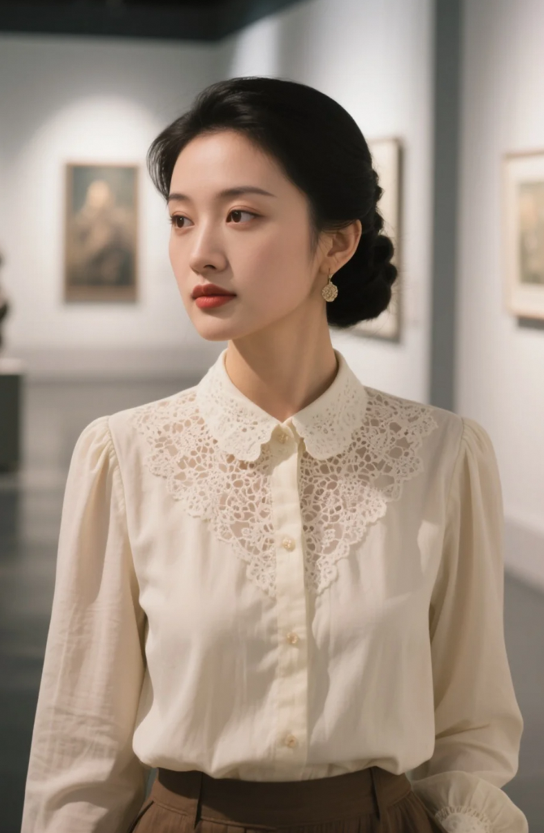她不是来看展的，她本身就是展览