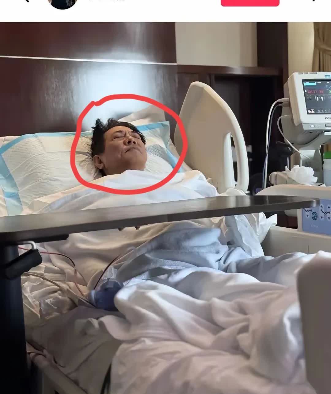 李连杰估计危险了！
 
8月17号，李连杰发了张自己躺在病床上的照片，还配文