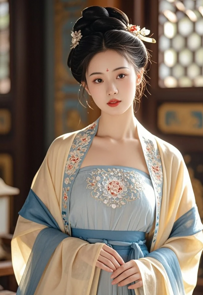 穿越千年而来，她宛如画中人