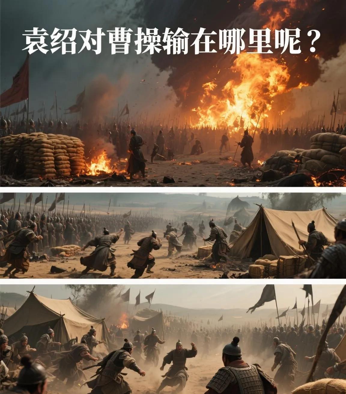 官渡之战，是中国历史上以少胜多的经典案例，袁曹二人的成败得失，绝非简单的军事对比