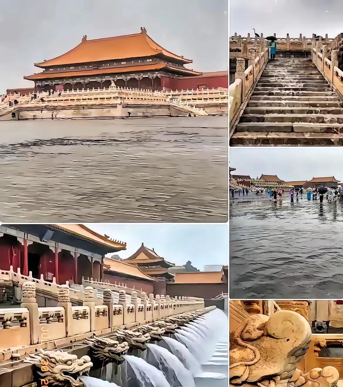 故宫慈宁宫积水17里面，太后们要气死了[泪奔][泪奔][泪奔]
故宫再强大的排水